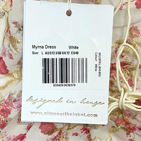 Alamour The Label Myrna Floral Bustier Corset Mini Dress Lace Up New Coquette - Picture 8 of 12